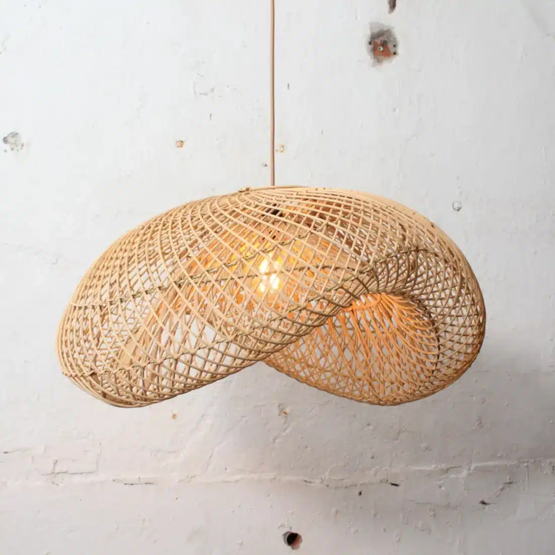 Rotan Hanglamp Golf Naturel S Rotan Hanglamp Golf Naturel S