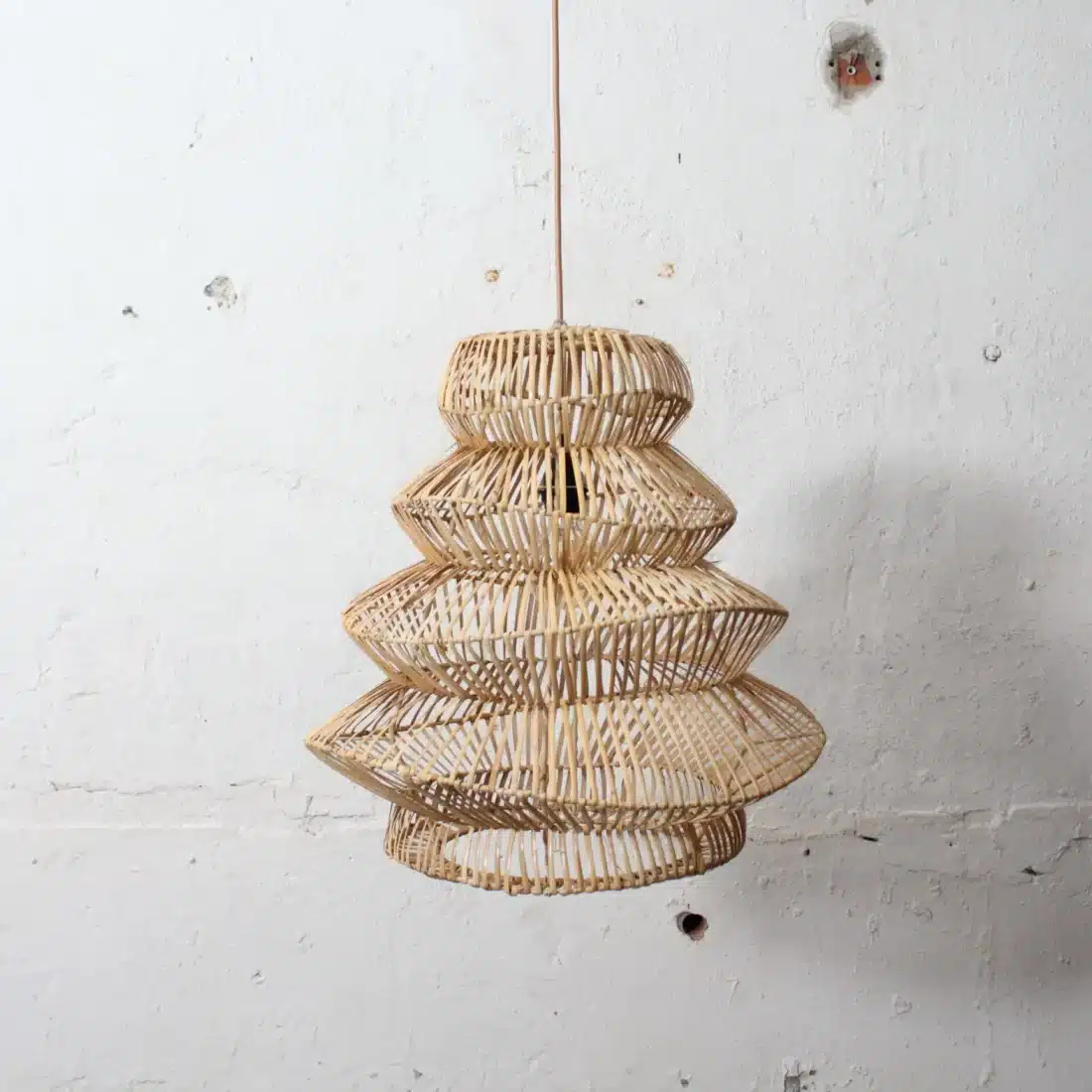 Rotan Hanglamp Pagoda Naturel S Rotan Hanglamp Pagoda Naturel S