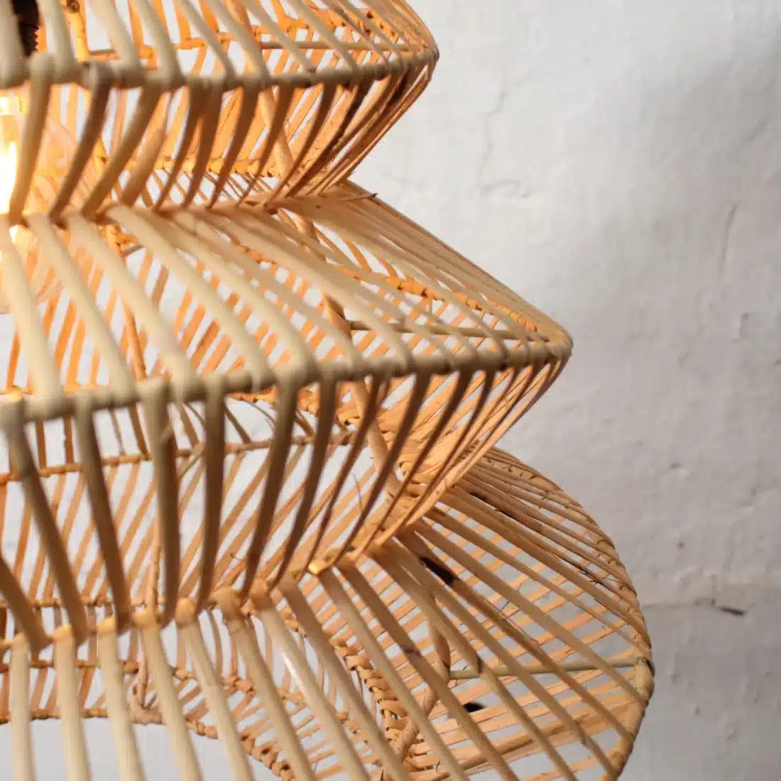 Rotan Hanglamp Pagoda Naturel S Rotan Hanglamp Pagoda Naturel S