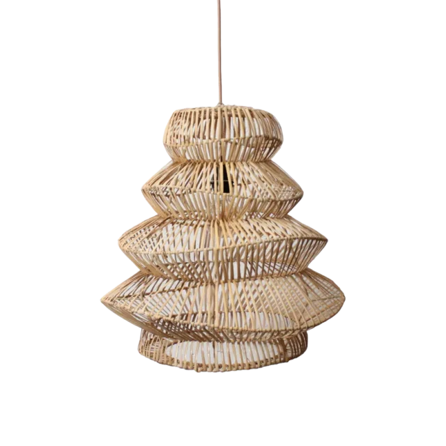 Rotan Hanglamp Pagoda Naturel S