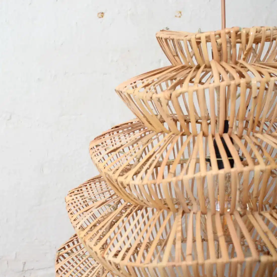 Rotan Hanglamp Pagoda Naturel M Rotan Hanglamp Pagoda Naturel M