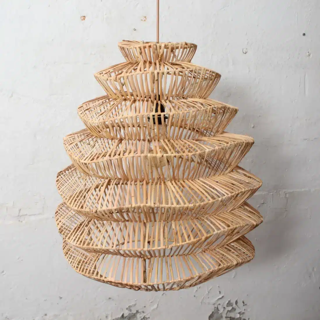 Rotan Hanglamp Pagoda Naturel M Rotan Hanglamp Pagoda Naturel M