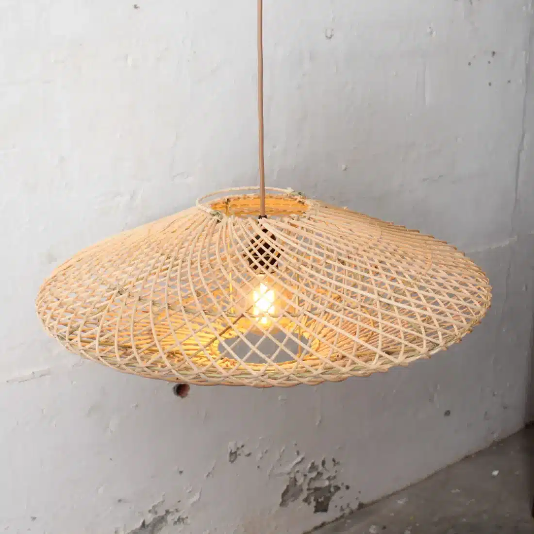 Rotan Hanglamp Ufo Naturel S