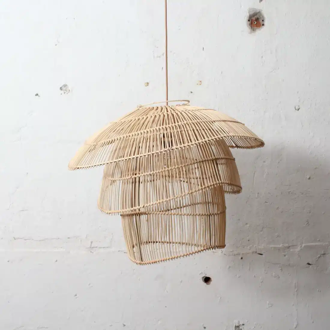 Rotan Hanglamp Paddenstoel Naturel S Rotan Hanglamp Paddenstoel Naturel S