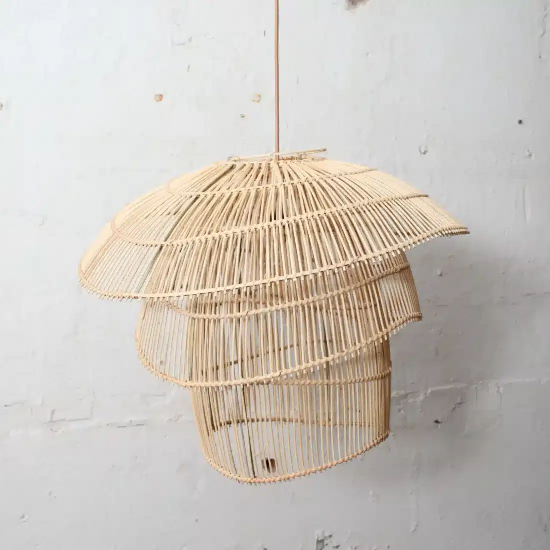 Rotan Hanglamp Paddenstoel Naturel S Rotan Hanglamp Paddenstoel Naturel S