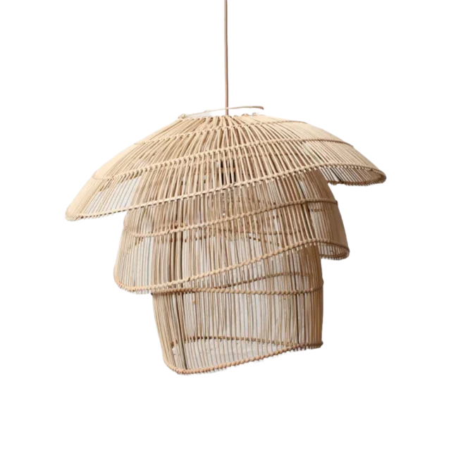 Rotan Hanglamp Paddenstoel Naturel S