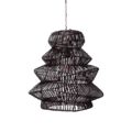 Rotan hanglamp | Pagoda bruin S