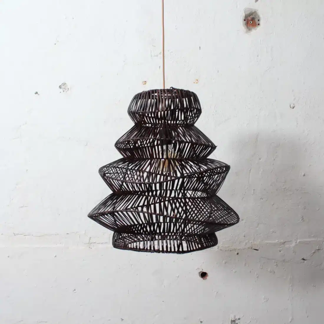 Rotan Hanglamp Pagoda Bruin S Rotan Hanglamp Pagoda Bruin S