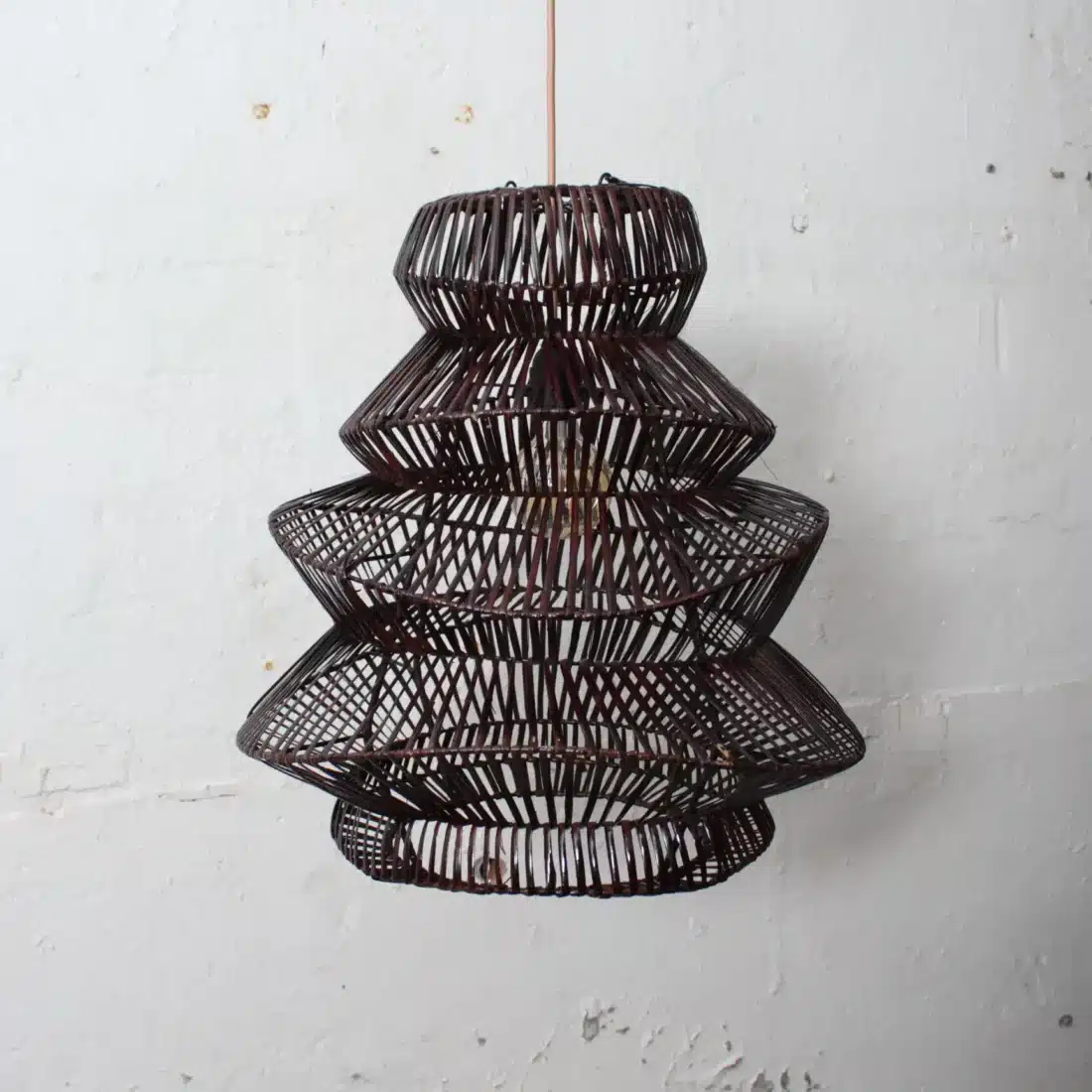 Rotan Hanglamp Pagoda Bruin S Rotan Hanglamp Pagoda Bruin S