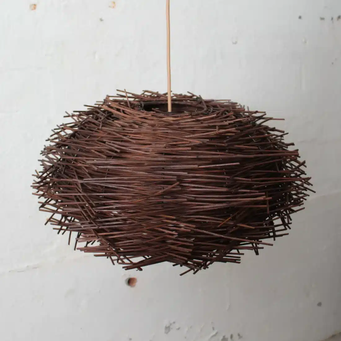 Rotan Hanglamp Landak Bruin S Rotan Hanglamp Landak Bruin S