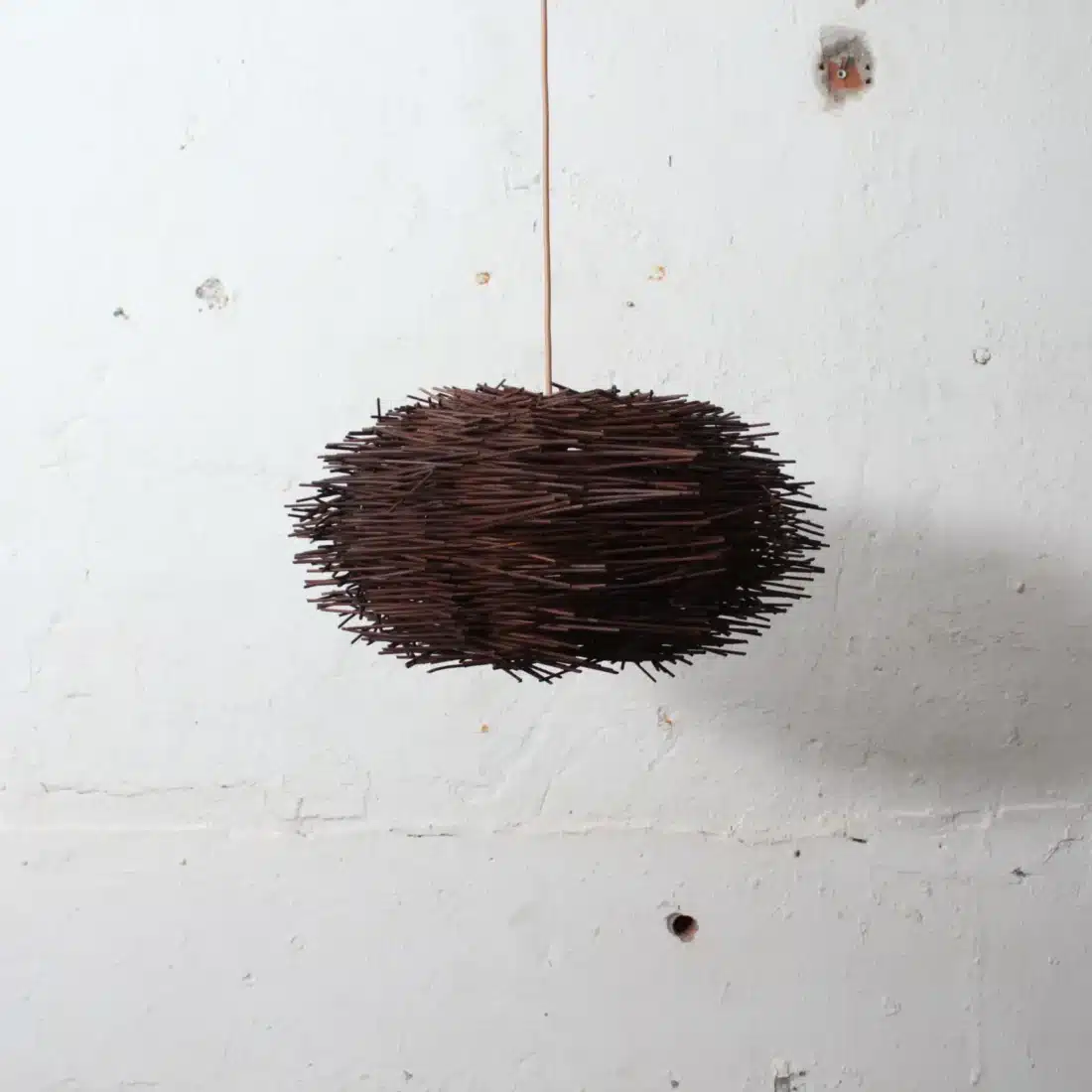 Rotan Hanglamp Landak Bruin S Rotan Hanglamp Landak Bruin S