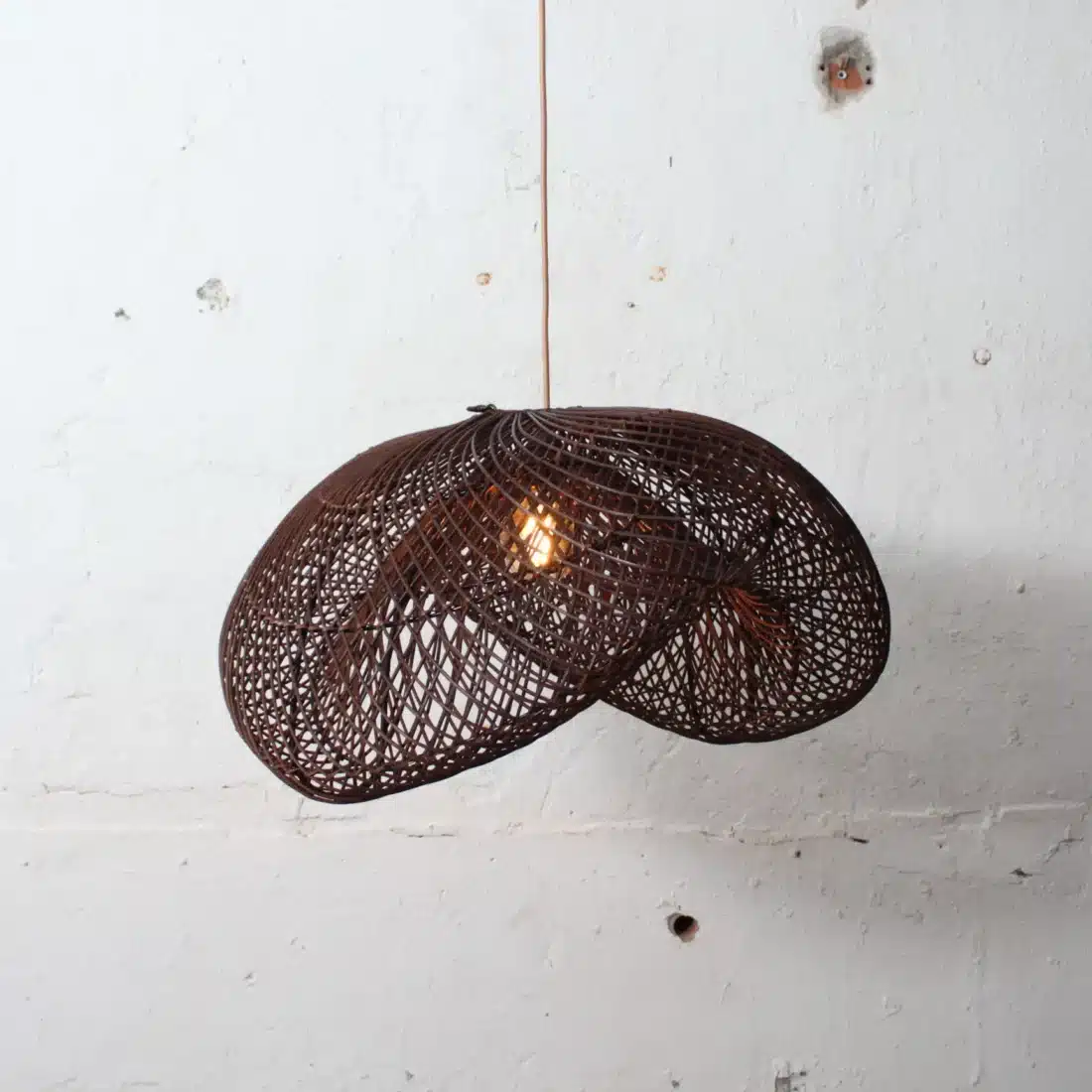 Rotan Hanglamp Golf Bruin S Rotan Hanglamp Golf Bruin S