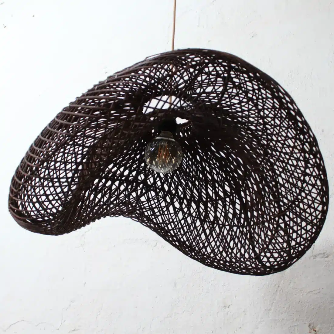Rotan Hanglamp Golf Bruin S Rotan Hanglamp Golf Bruin S