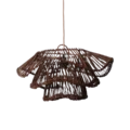 Rotan hanglamp | Wabisabi half bruin S