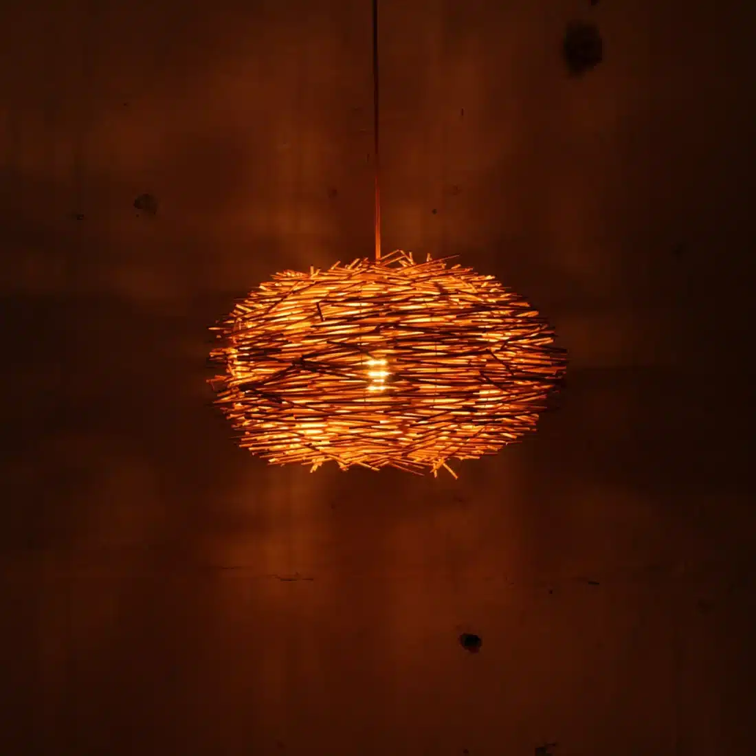 Rotan Hanglamp Landak Naturel S Rotan Hanglamp Landak Naturel S