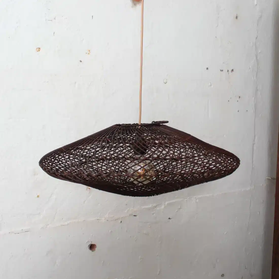 Rotan Hanglamp Ufo Bruin S Rotan Hanglamp Ufo Bruin S