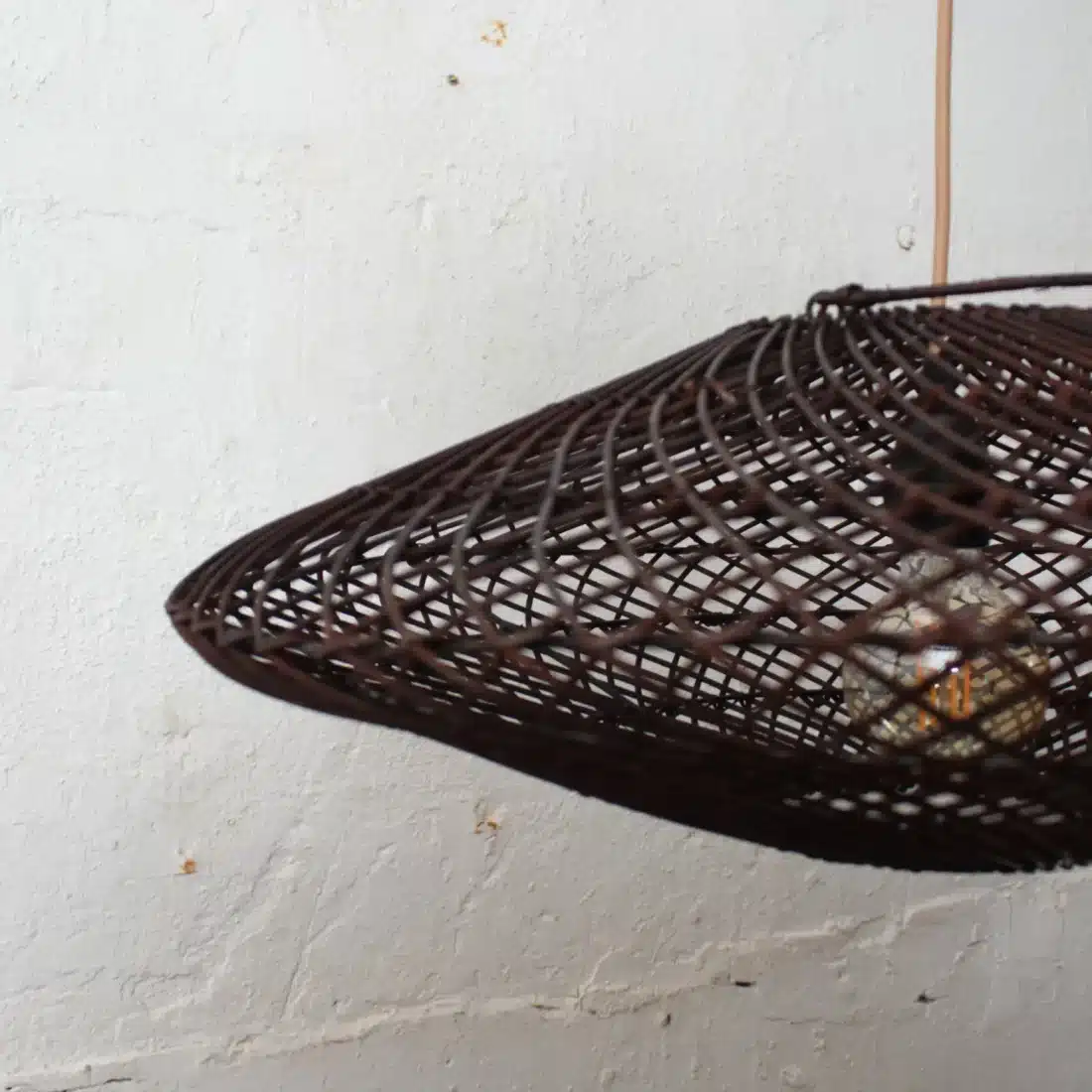Rotan Hanglamp Ufo Bruin S Rotan Hanglamp Ufo Bruin S
