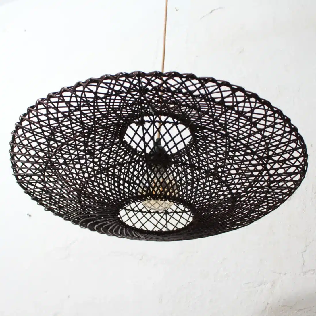 Rotan Hanglamp Ufo Bruin S Rotan Hanglamp Ufo Bruin S