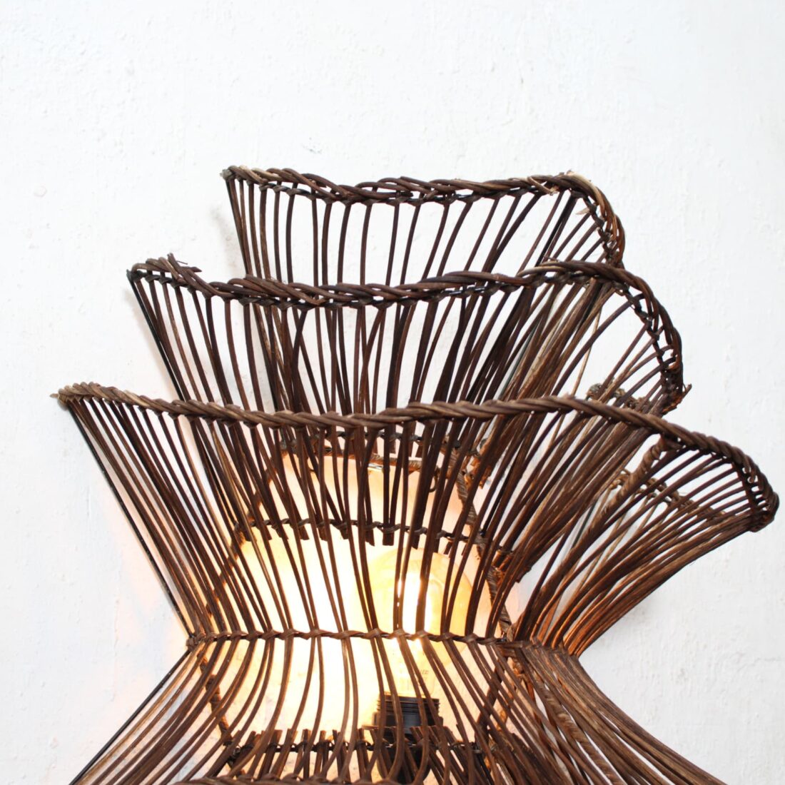 Rotan Wandlamp Wabisabi Bruin L Rotan Wandlamp Wabisabi Bruin L