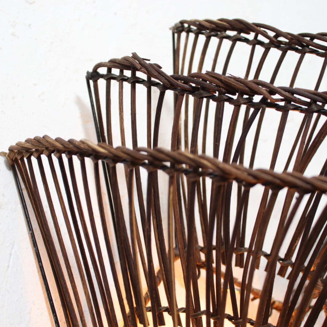 Rotan Wandlamp Wabisabi Bruin L Rotan Wandlamp Wabisabi Bruin L