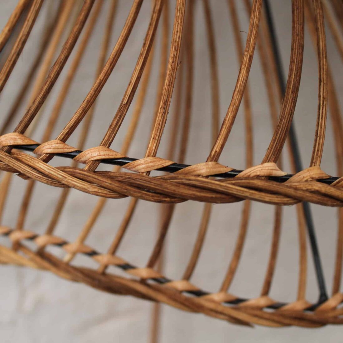 Rotan Wandlamp Wabisabi Gemeleerd L Rotan Wandlamp Wabisabi Gemeleerd L