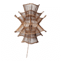 Rotan wandlamp | Wabisabi gemeleerd M
