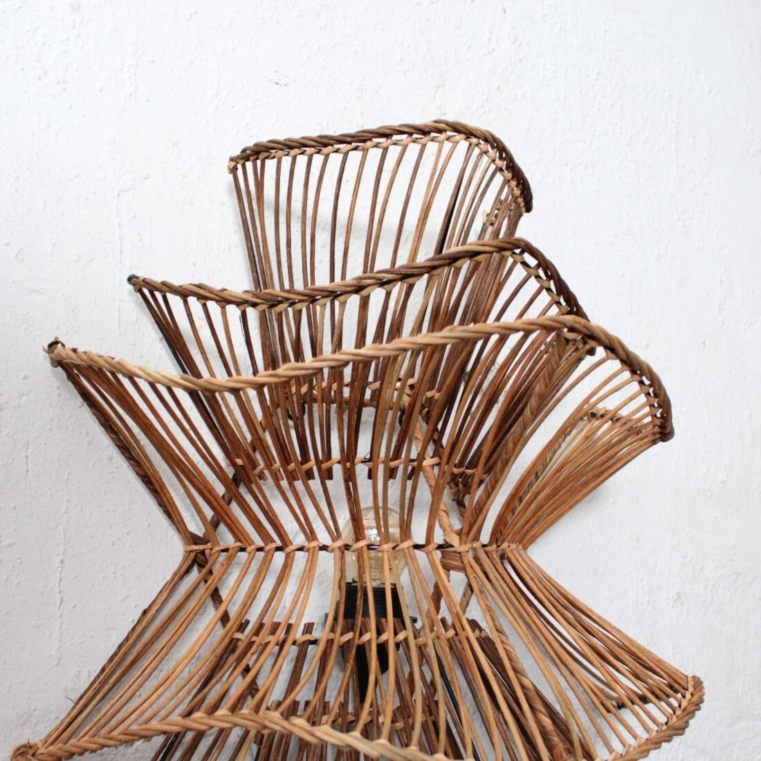 Rotan Wandlamp Wabisabi Gemeleerd M