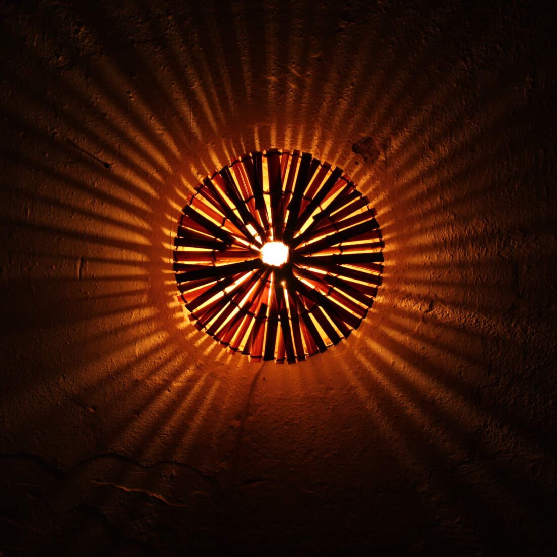 Rotan Wandlamp Rond Naturel S Rotan Wandlamp Rond Naturel S