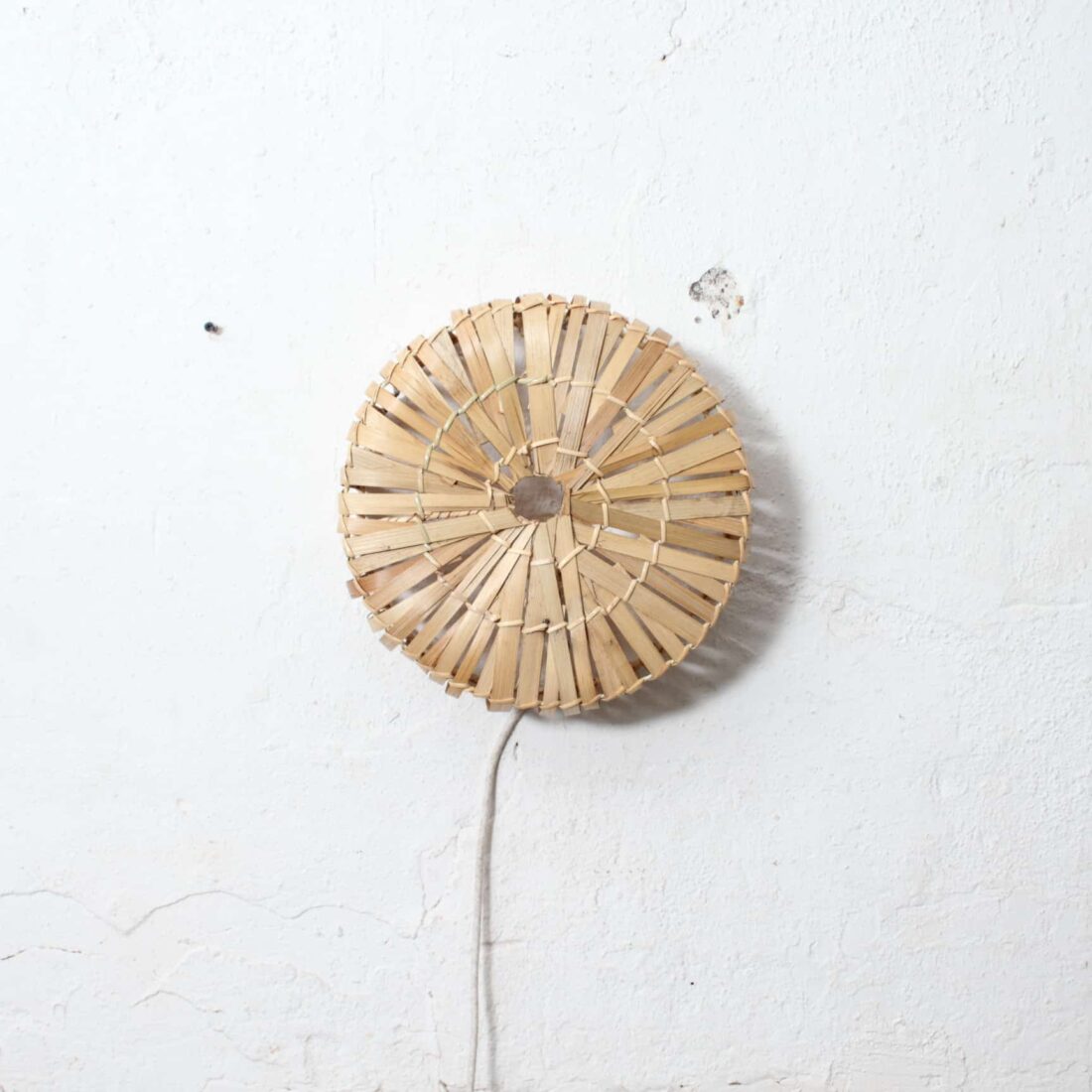 Rotan Wandlamp Rond Naturel S Rotan Wandlamp Rond Naturel S