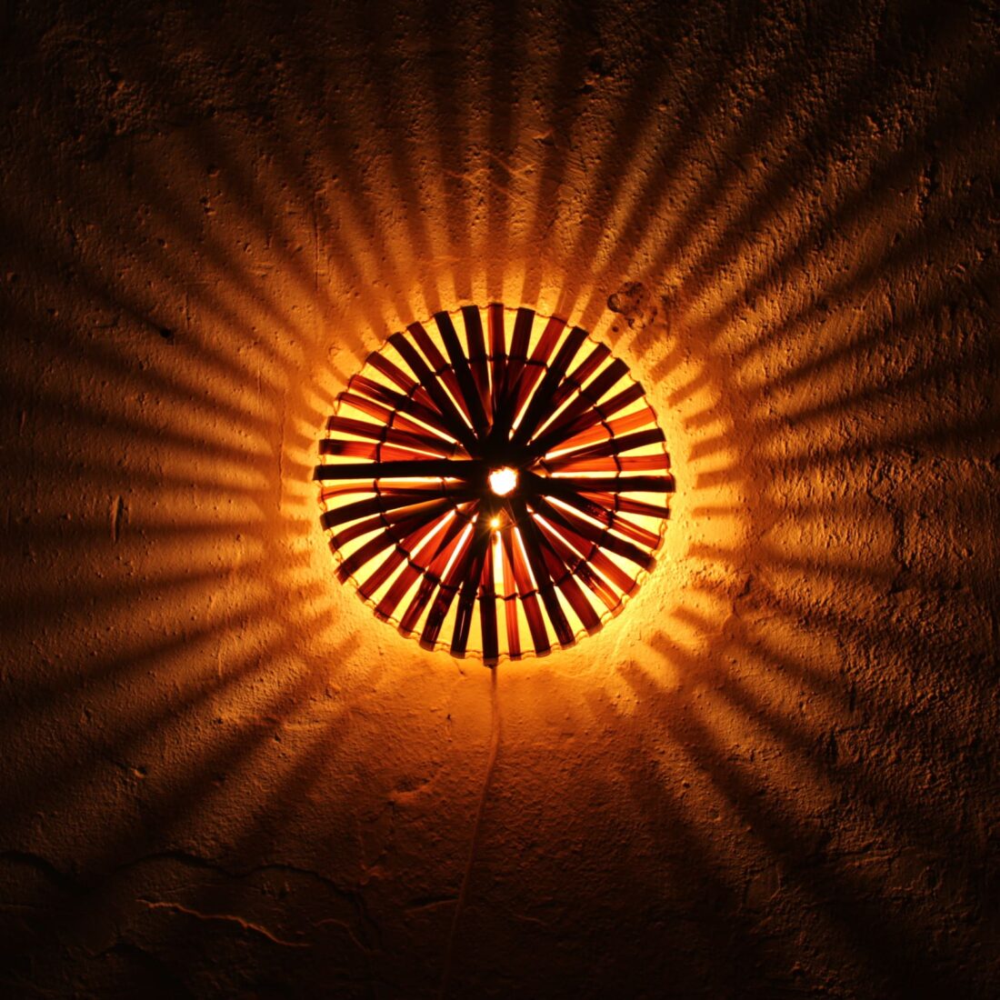 Rotan Wandlamp Sunsun Naturel S