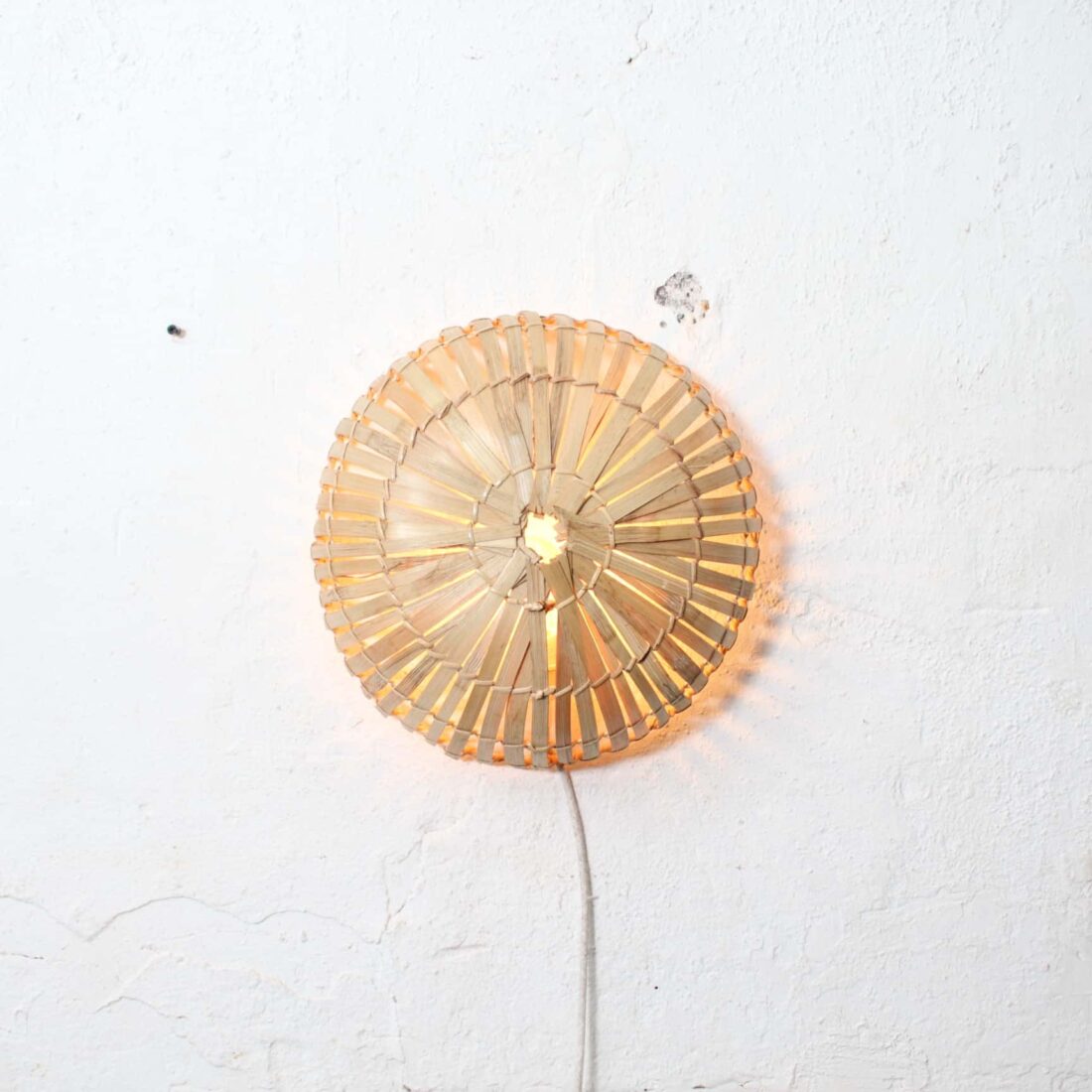 Rotan Wandlamp Sunsun Naturel M