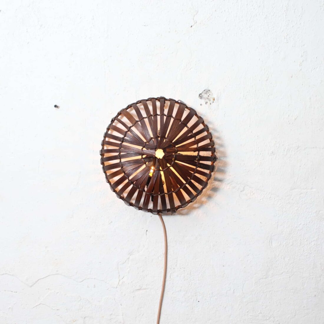Rotan Wandlamp Sunsun Bruin S Rotan Wandlamp Sunsun Bruin S