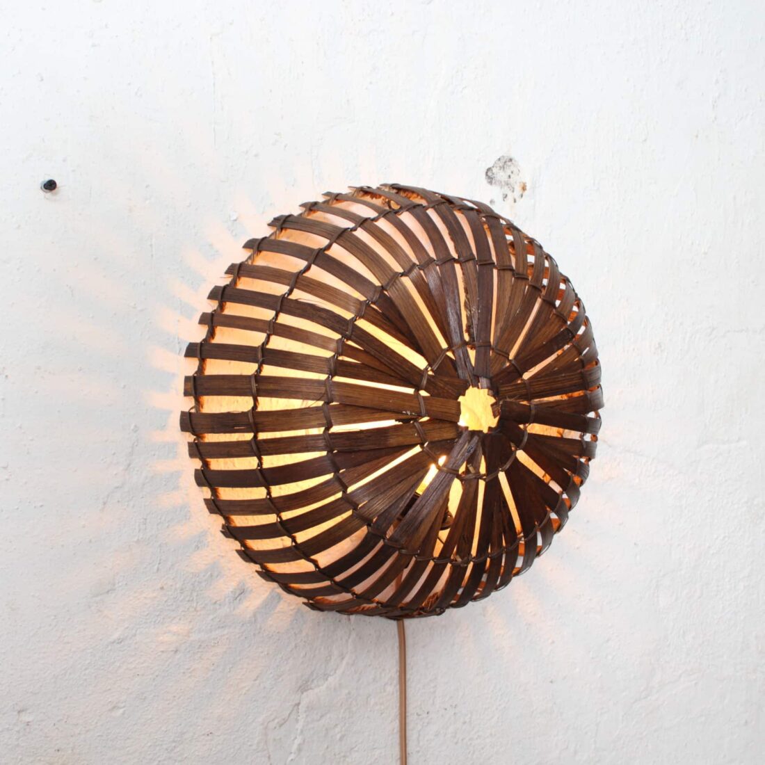 Rotan Wandlamp Sunsun Bruin M Rotan Wandlamp Sunsun Bruin M