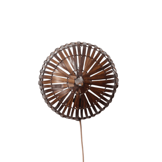 Rotan Wandlamp Sunsun Bruin M