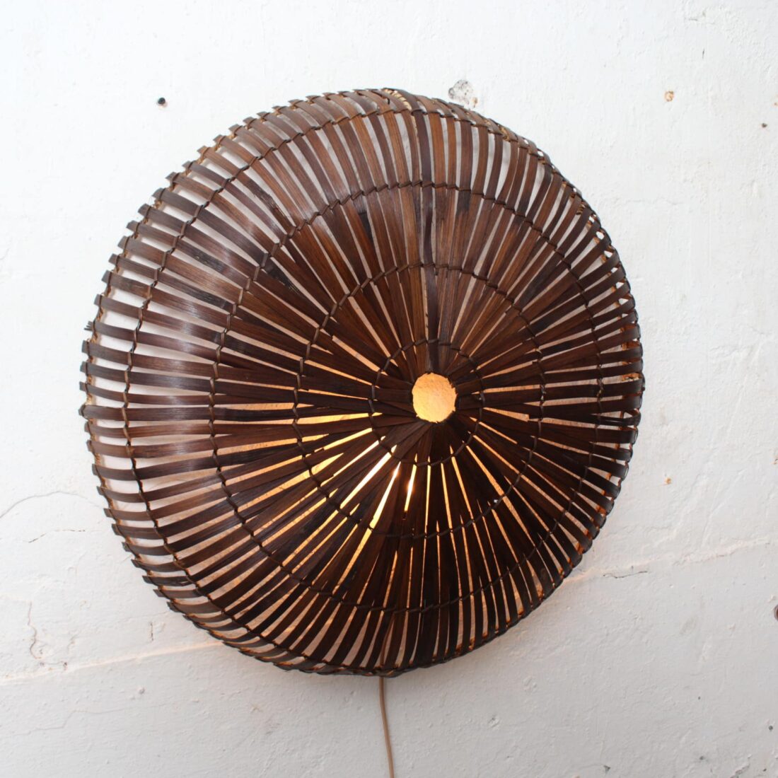 Rotan Wandlamp Sunsun Bruin L Rotan Wandlamp Sunsun Bruin L