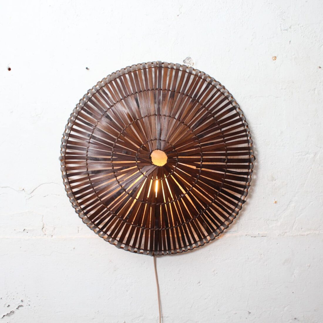 Rotan Wandlamp Sunsun Bruin L Rotan Wandlamp Sunsun Bruin L