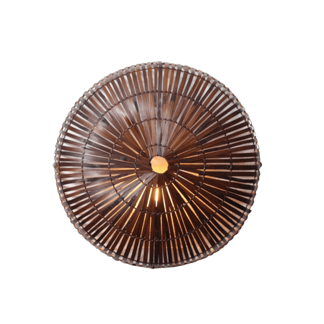 Rotan Wandlamp Sunsun Bruin L