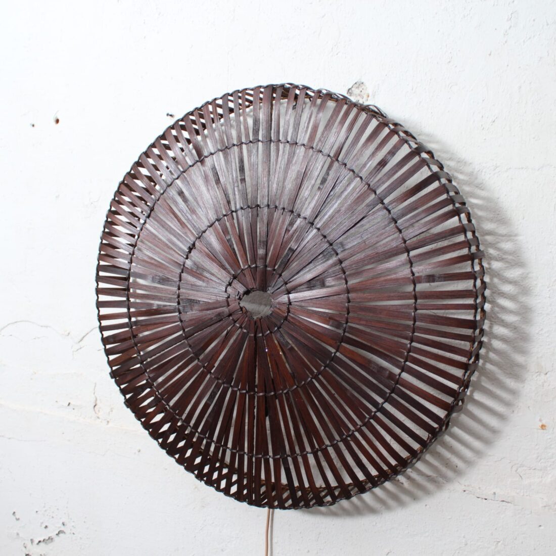 Rotan Wandlamp Rond Bruin L Rotan Wandlamp Rond Bruin L