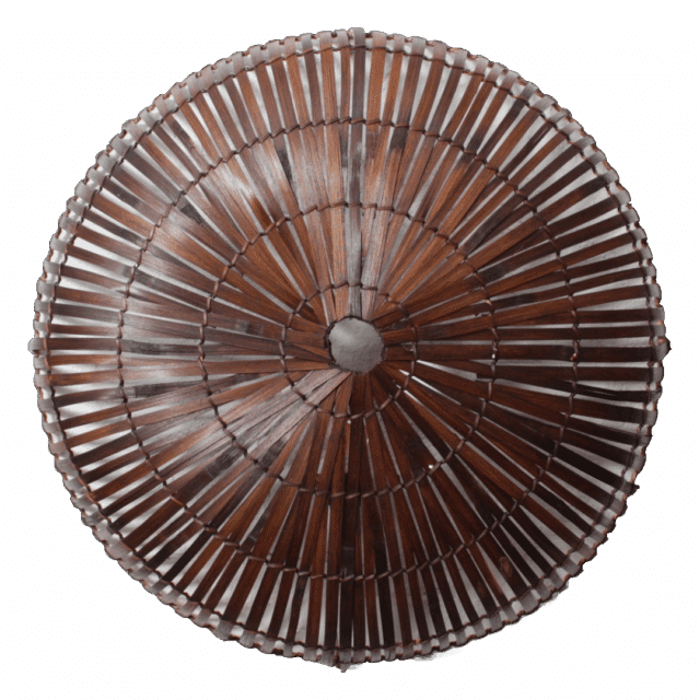 Rotan Wandlamp Rond Bruin L