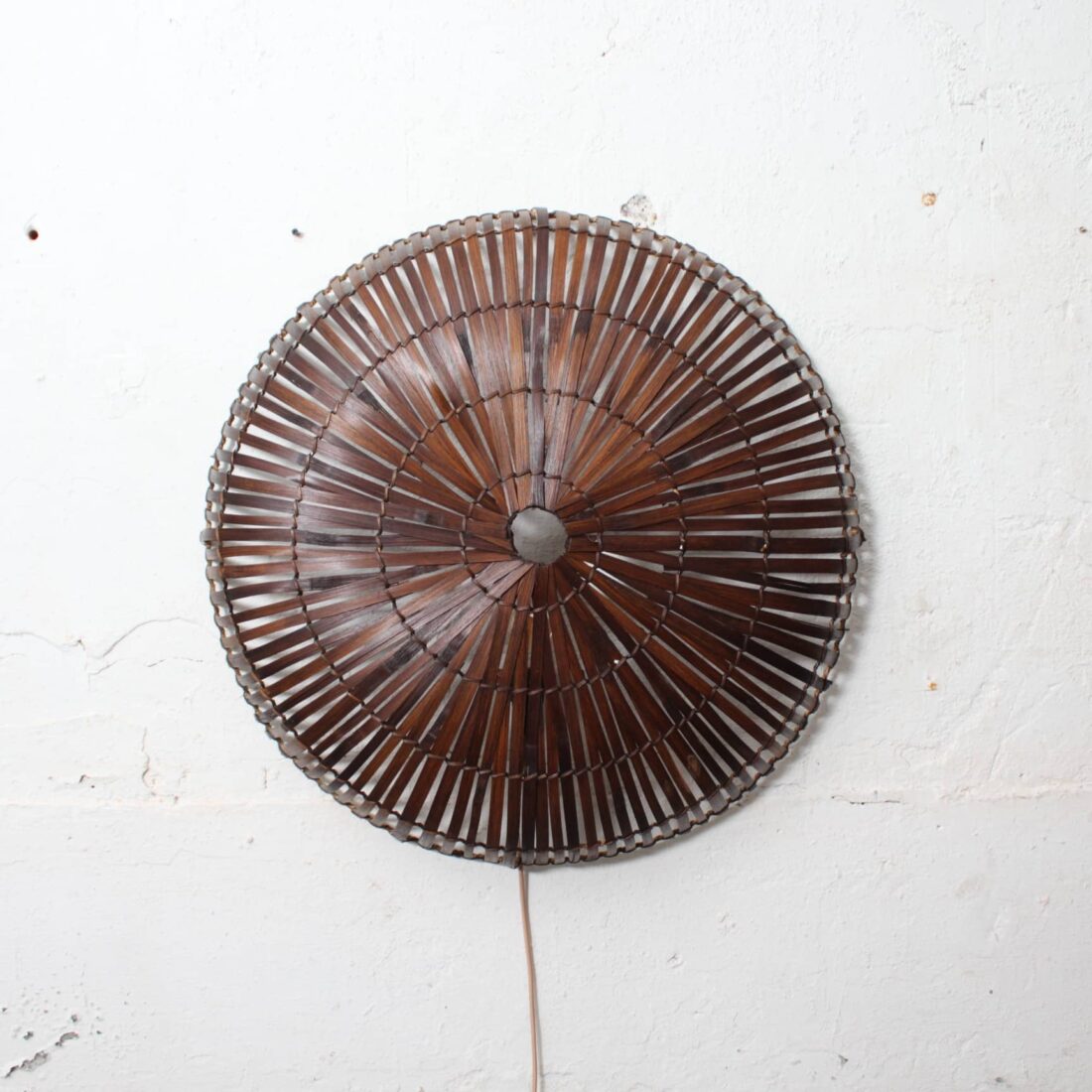 Rotan Wandlamp Rond Bruin L Rotan Wandlamp Rond Bruin L