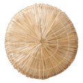 Rotan wandlamp | Rond naturel L
