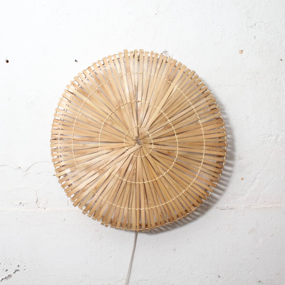 Rotan Wandlamp Rond Naturel L Rotan Wandlamp Rond Naturel L