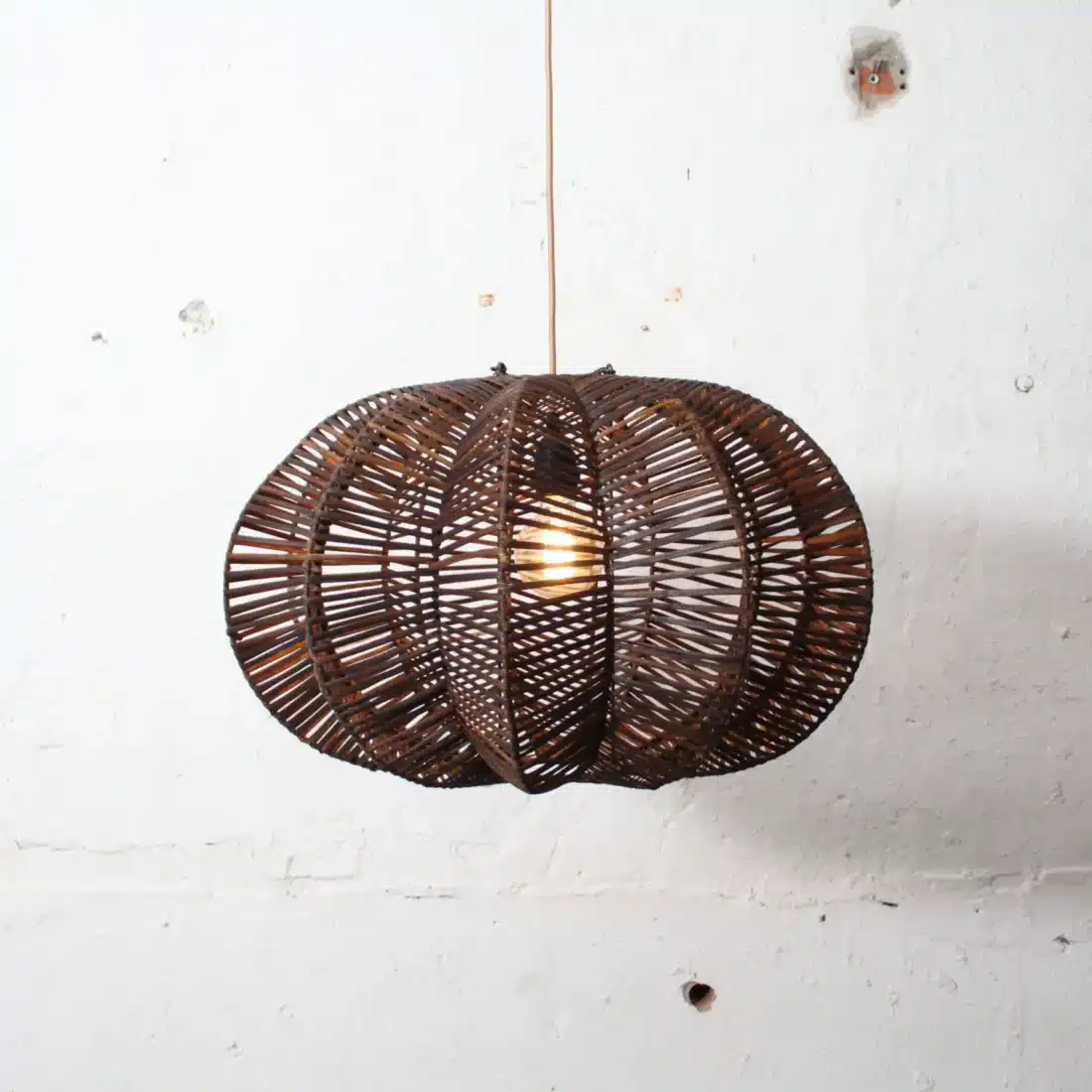 Rotan Hanglamp Ster Bruin S Rotan Hanglamp Ster Bruin S