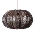 Rotan hanglamp | Ster bruin S
