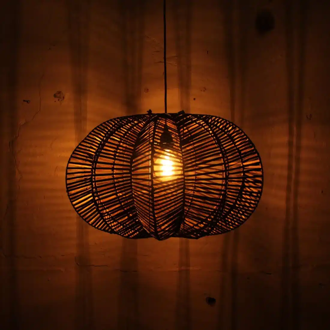 Rotan Hanglamp Ster Bruin S Rotan Hanglamp Ster Bruin S