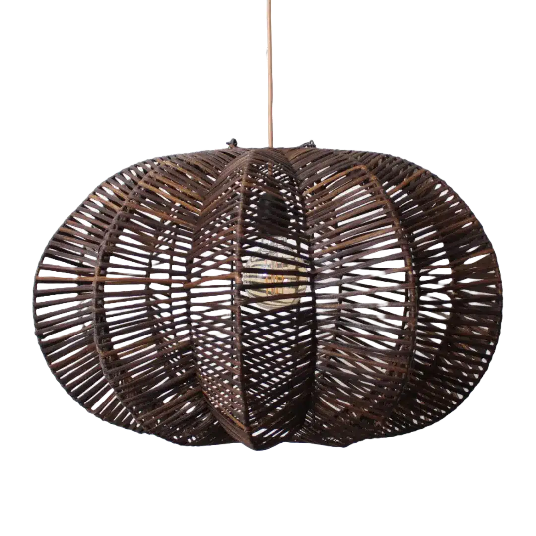 Rotan Hanglamp Ster Bruin S Rotan Hanglamp Ster Bruin S