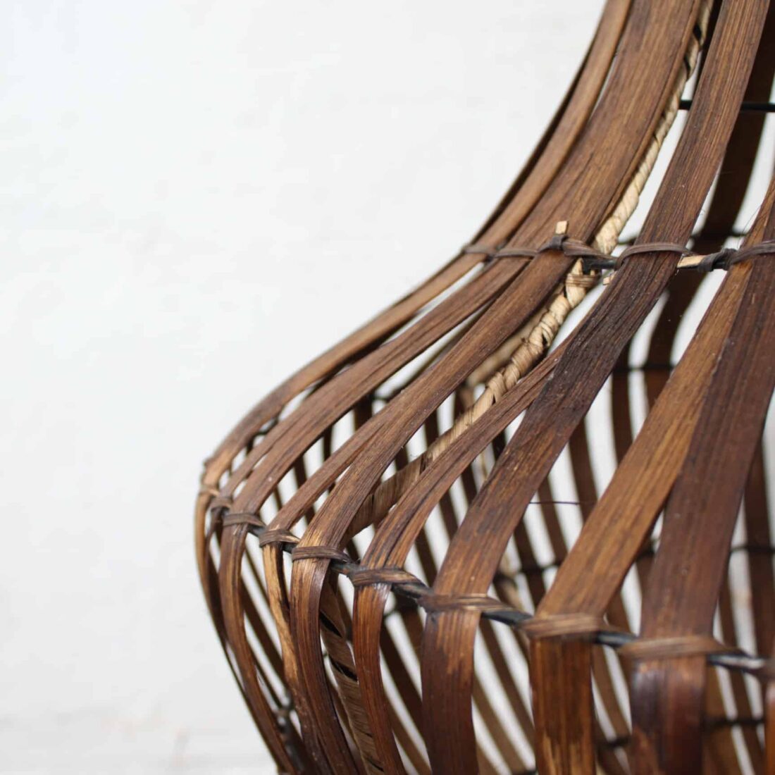 Rotan Kroonluchter Bruin S Rotan Kroonluchter Bruin S