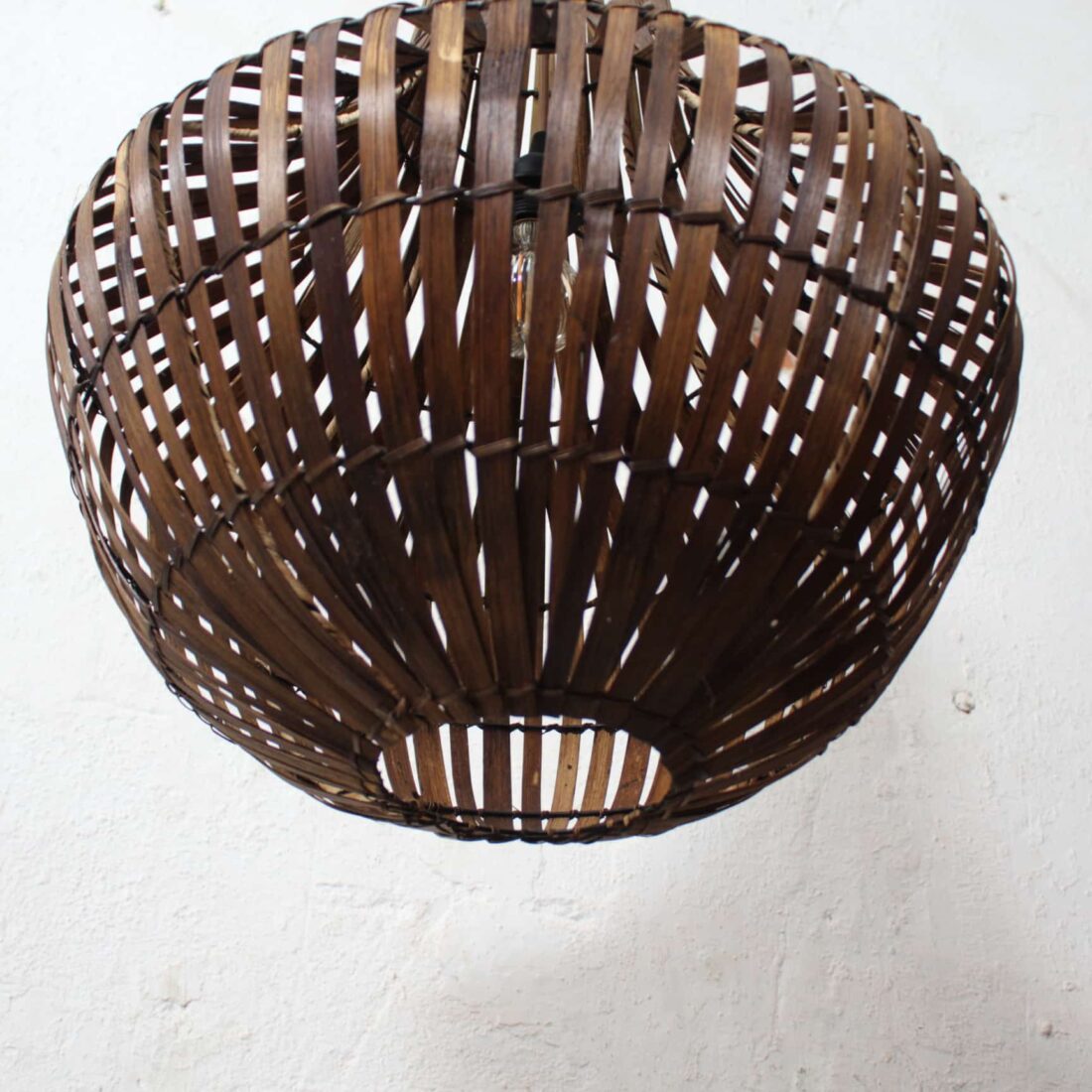 Rotan Kroonluchter Bruin S Rotan Kroonluchter Bruin S