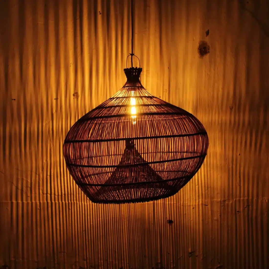 Rotan Hanglamp Lombok Rond M Rotan Hanglamp Lombok Rond M