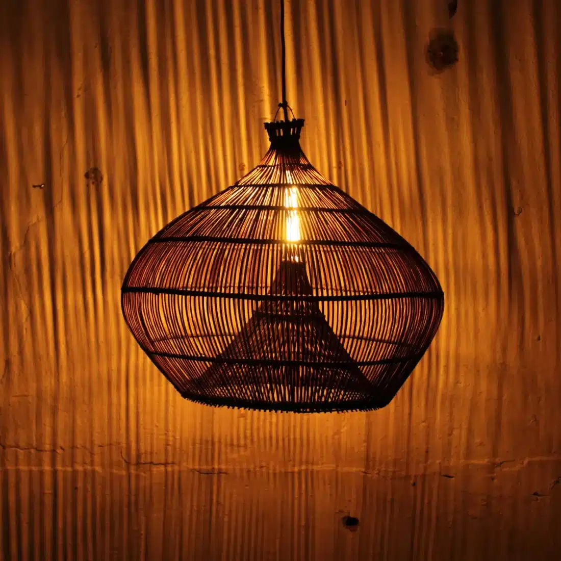 Rotan Hanglamp Lombok Rond S Rotan Hanglamp Lombok Rond S